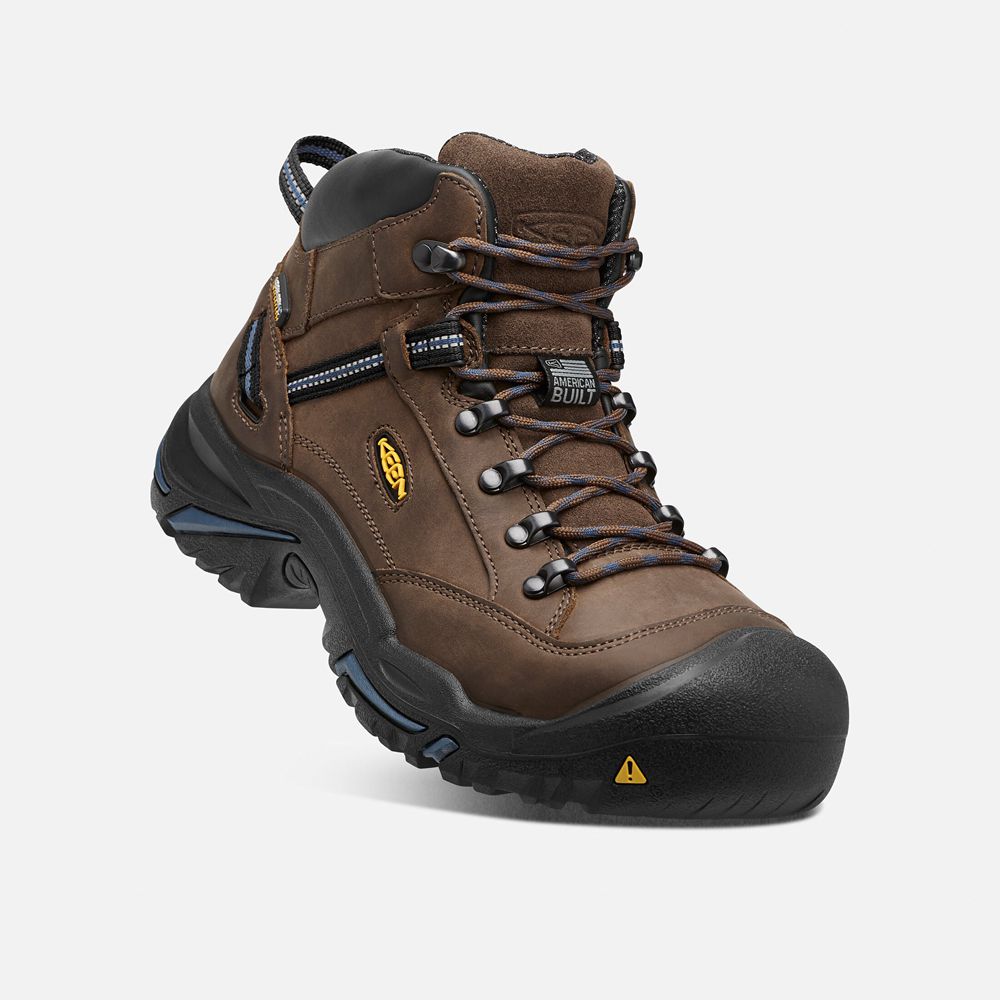 Botte de Travail Keen Homme Marron | Braddock Al Waterproof Mid (Steel Toe) | GFRDJ-3074